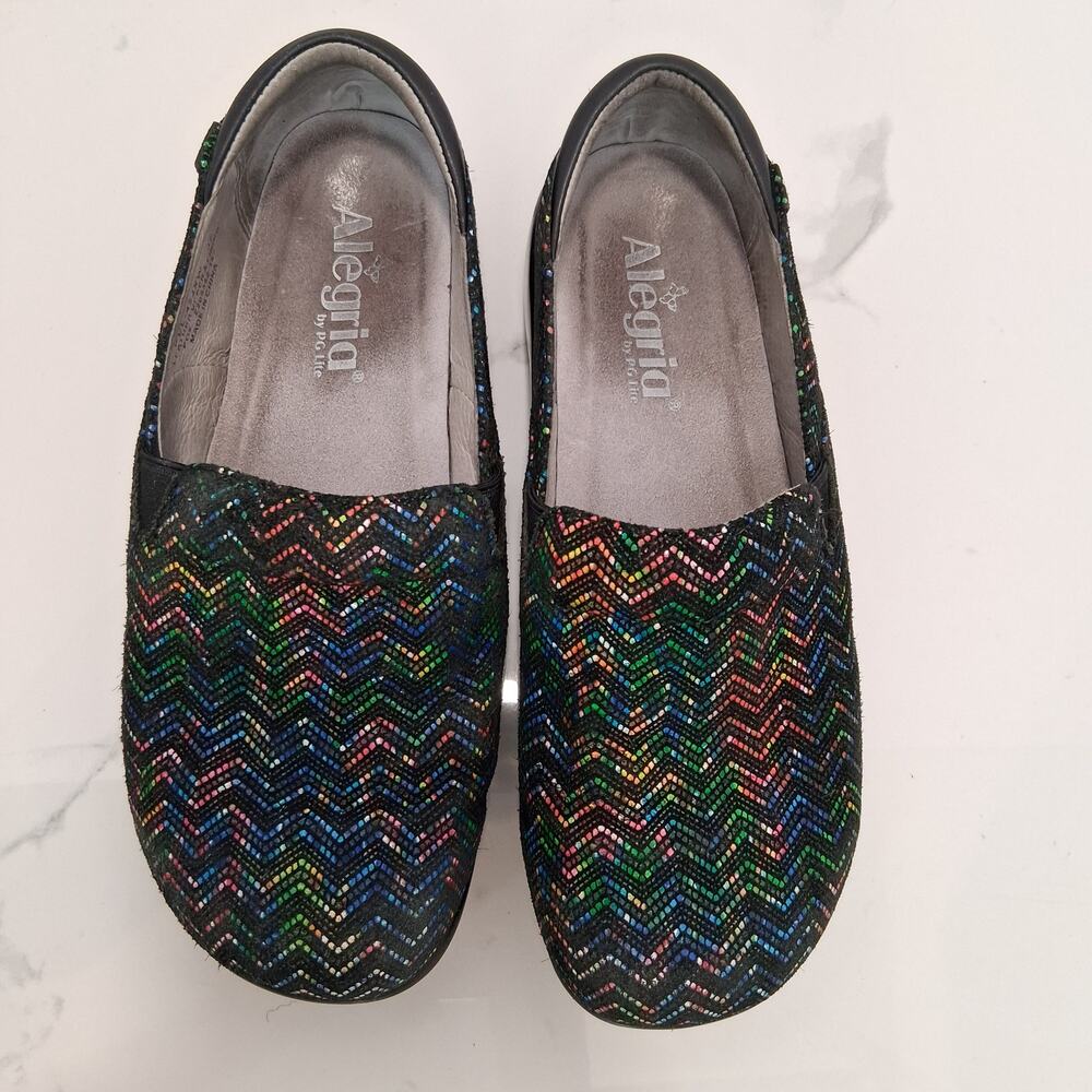 Alegria Kel Slip Resistant Nursing Professional Clog Leather Women Multicolor-37